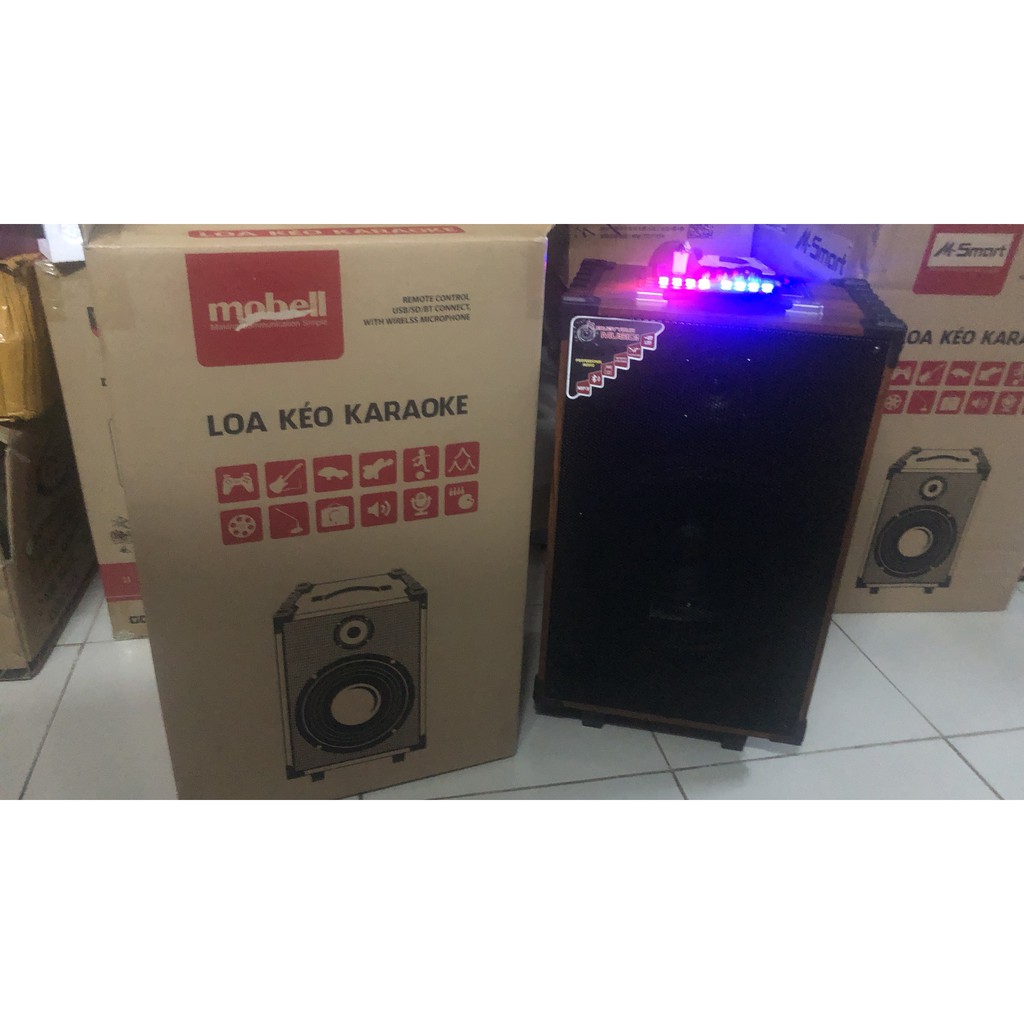 Loa kéo Karaoke Mobell K15 3 tat 1000W chinh hang mobel
