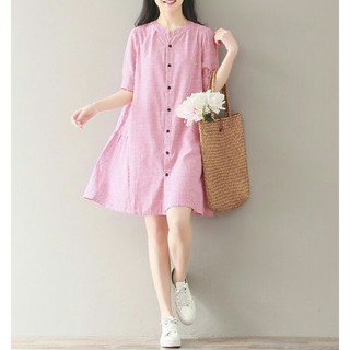 ĐẦM SUÔNG FORM RỘNG SỌC LƯNG 3 TẦNG