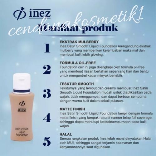 (Hàng Mới Về) Kem Nền Dạng Lỏng By Inez- Satin Mịn Mượt | BigBuy360 - bigbuy360.vn