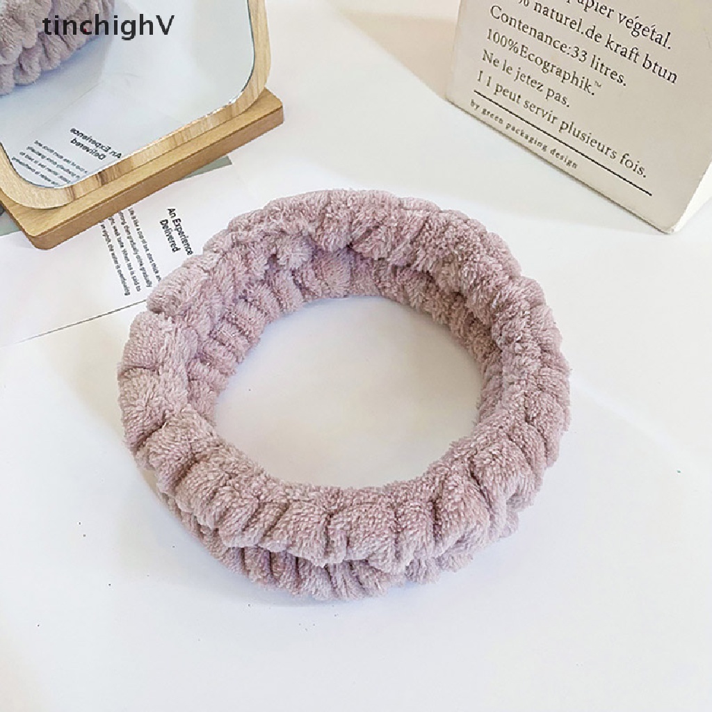 Băng Đô Vải Lông Cừu Giữ Tóc Để Rửa Mặt Cho Nữ