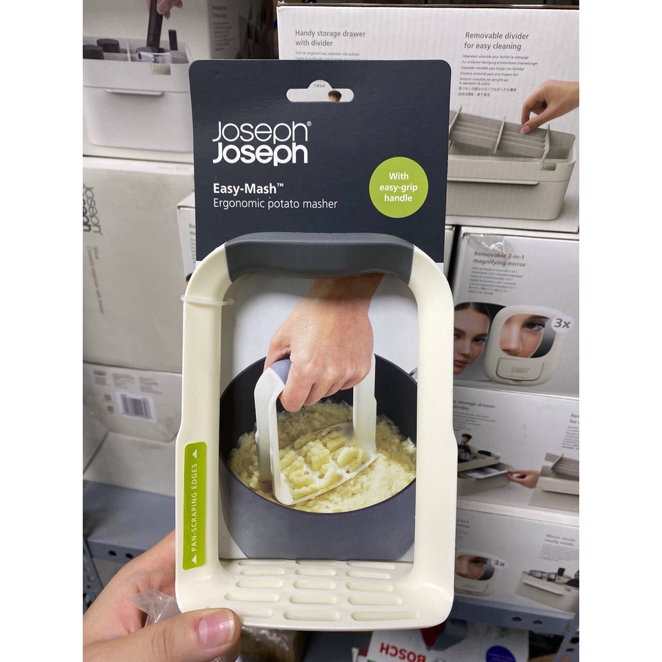 Dụng cụ nghiền khoai tây cầm tay Joseph Joseph 20140 Easy Mash Ergonomic Potato Masher chính hãng Đức