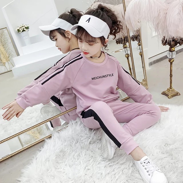 Set bộ quần áo thu đông mẫu Girl dành cho bé gái 6-10 tuổi (chất vải da cá)