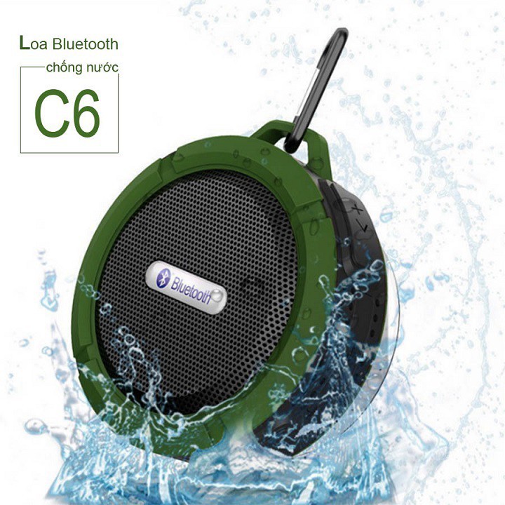 Loa Bluetooth C6 Mini Portable Chống Nước Âm Thanh Nổi Stereo Bass