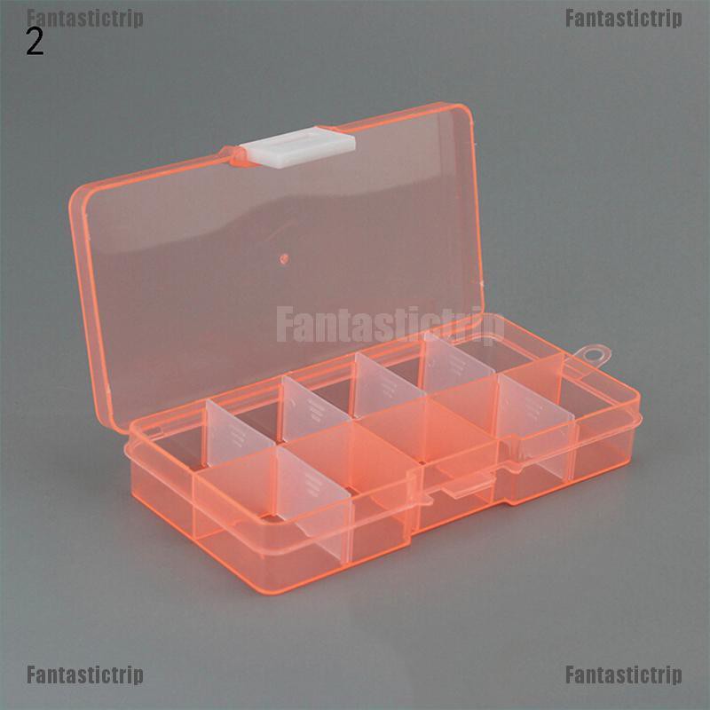 Hộp Nhựa 10 Ngăn Đựng Trang Sức Có Thể Điều Chỉnh