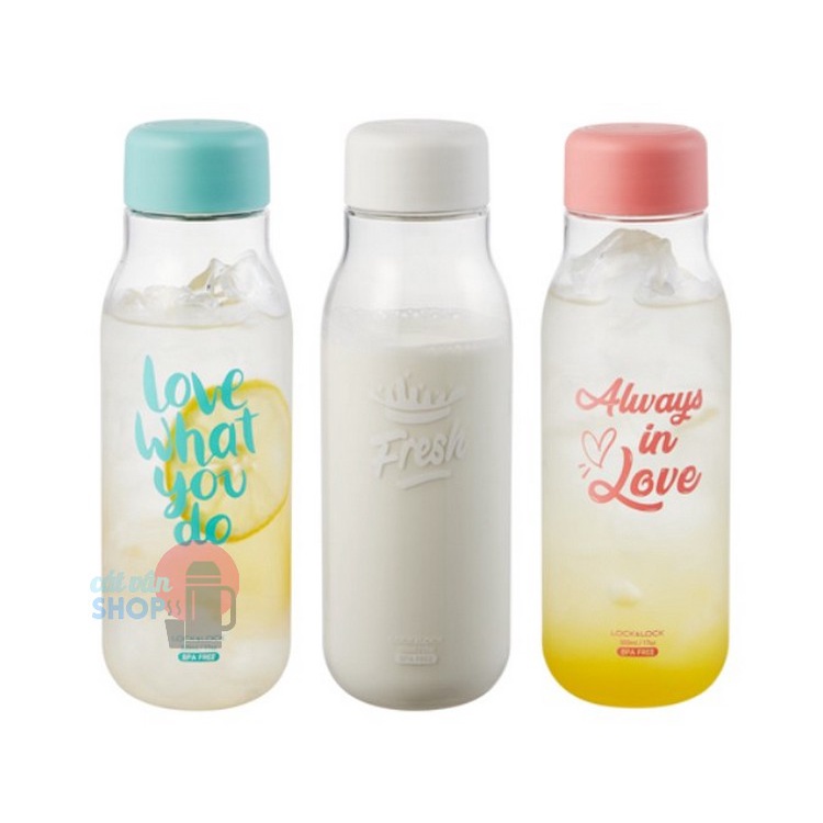 Bình nước Lock&amp;Lock Milky dung tích 500ml nhựa PET BPA Free HAP654