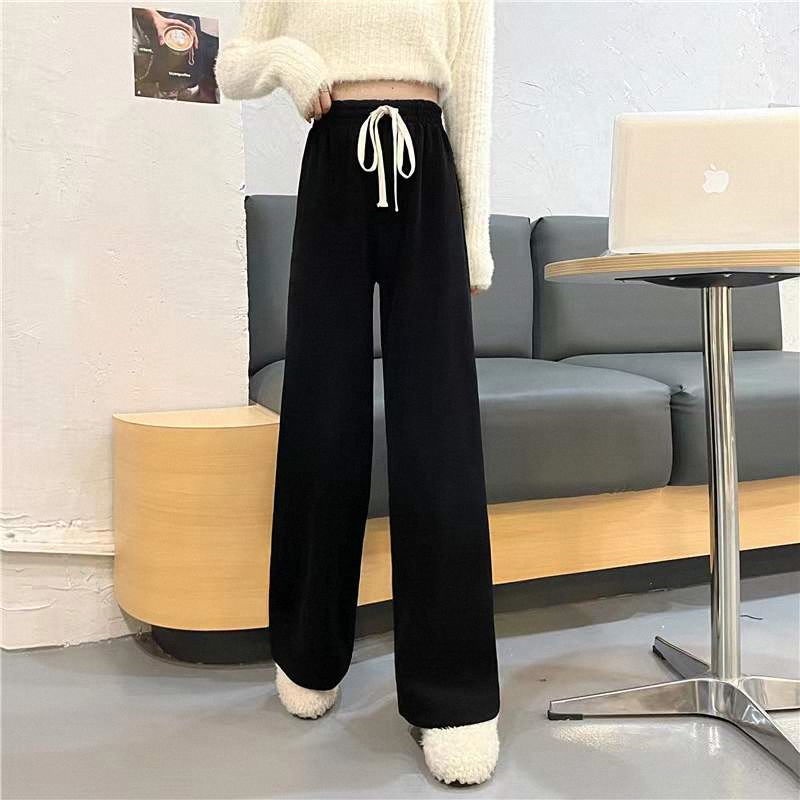 Quần dây rút COZOKC ống rộng thời trang Hàn Quốc