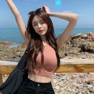 Áo bra croptop ba lỗ tập gym và yoga có mút