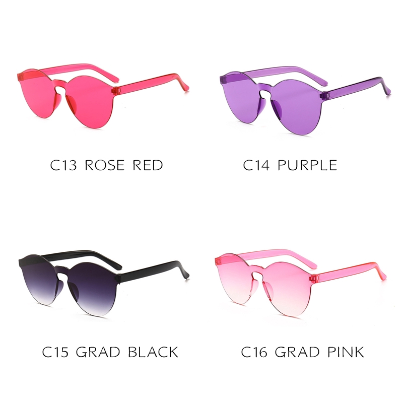 Kính mát gọng tròn màu kẹo ngọt phong cách Hàn Quốc | BigBuy360 - bigbuy360.vn