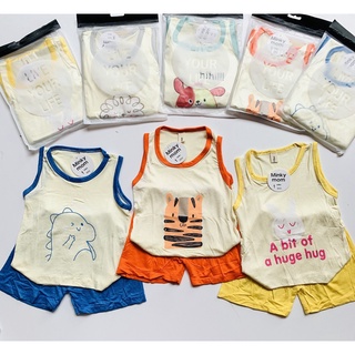 [B23] Đồ bộ MINKY MOM cho bé trai bé gái ba lỗ thun lạnh , bộ quần áo trẻ em mặc ở nhà 5-16 ký