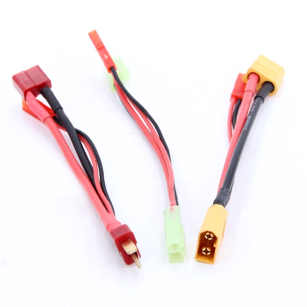 Dây Cáp Sạc Nối Dài Tamiya T Plug XT60 Với JST Song Song Dành Cho RC Pin Motor FPV