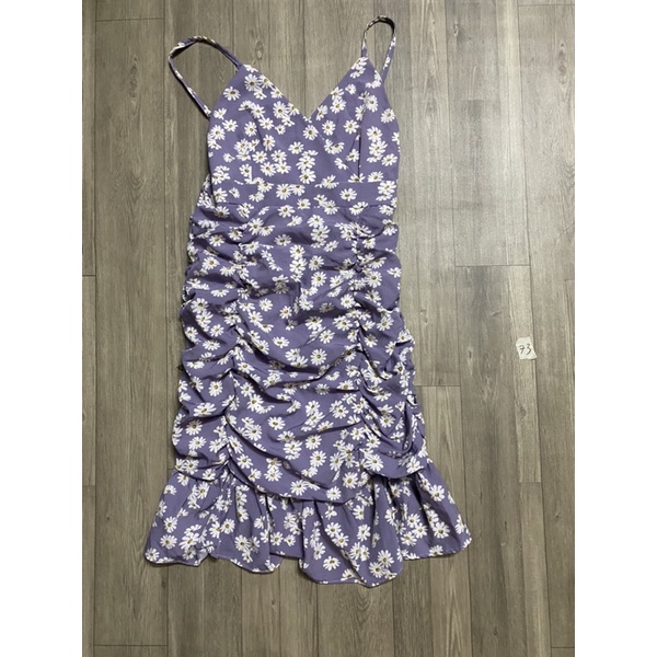 2hand đầm 2 dây hoa