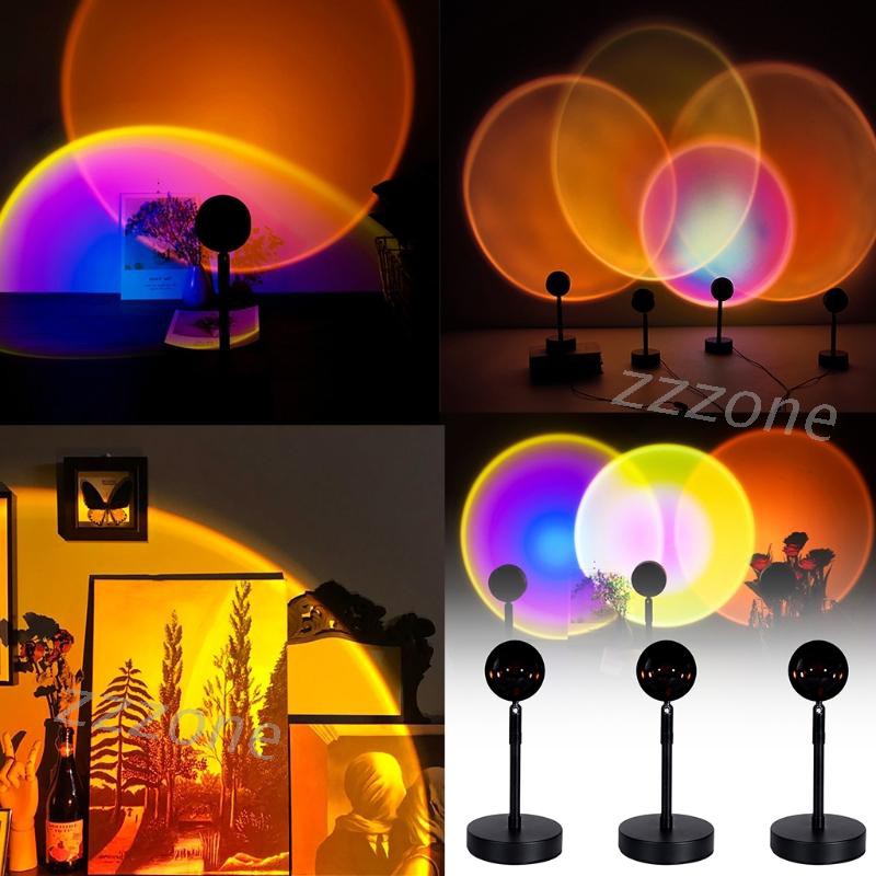 Đèn Led Màu Cầu Vồng Trang Trí Phòng Ngủ Đèn chiếu lãng mạn đèn sàn đẹp như mơ