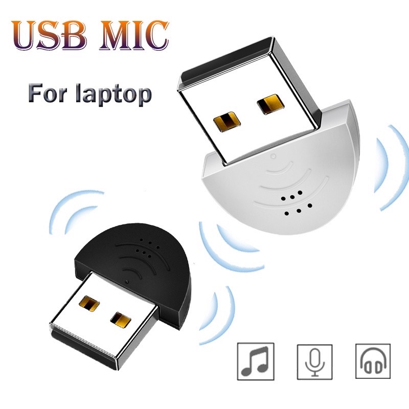USB mini Microphone chuyên dụng - Thiết bị ghi âm, thu âm thanh, mic ghi âm thanh cho laptop PC - USB plug & play