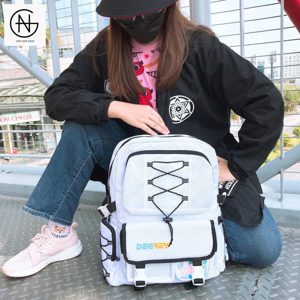 Balo DEGREY Đi Học Dạ Phản Quang Phát Sáng Thời Trang Nam Nữ Đẹp Học Sinh DQ DR 02