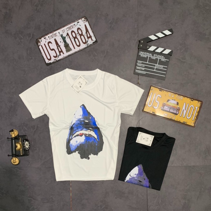 Áo Phông Nam - Áo Thun Nam Tay Ngắn In Hình Cá Mập Mẫu Mới Hè 2021 - AC34 - Xuongmaytrungkien | BigBuy360 - bigbuy360.vn