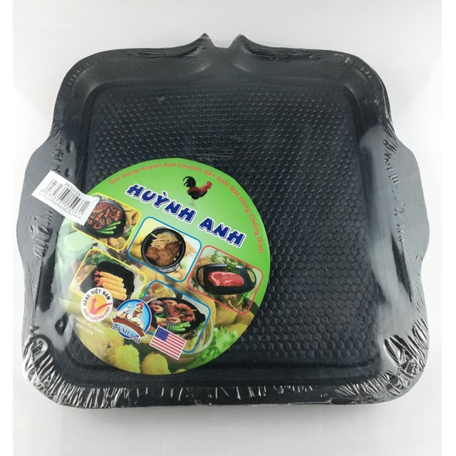 Chảo nướng chống dính vuông Huỳnh Anh đường kính 30cm