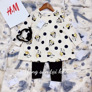 Set váy 3 chi tiết hoạ tiết Minnie