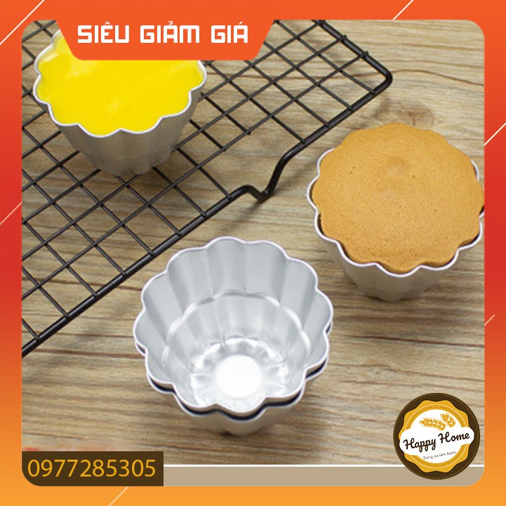 Khuôn nhôm làm thạch, pudding, rau câu, hình hoa nhỏ, giá rẻ MC23