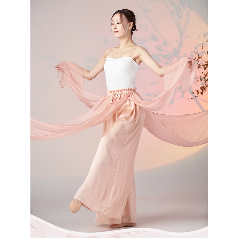 Quần Dài Tập Nhảy Dáng Rộng Kiểu Cổ Điển Thời Trang Mùa Hè Cho Nữ