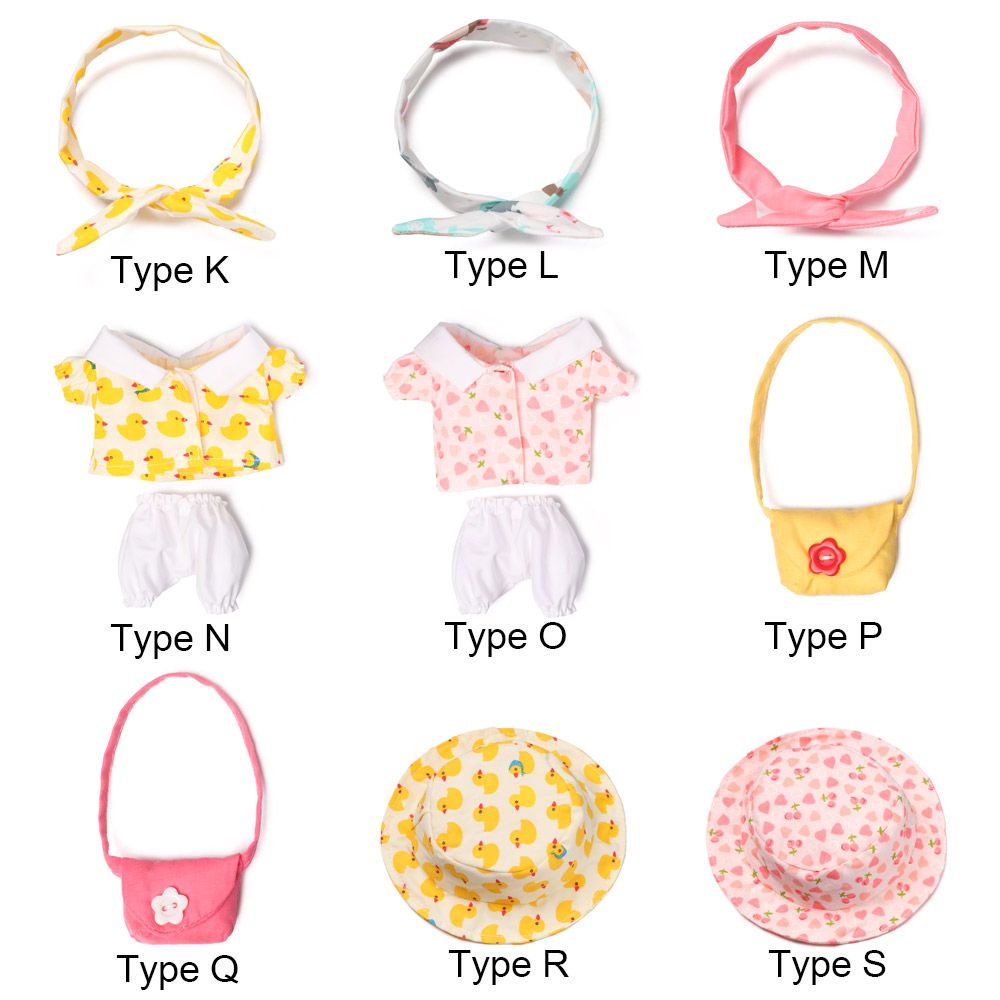 LUOLV For 20cm Doll Dress DIY Doll Clothes Pajama Suit Toys Humanoid Accessories Mini Clothing Replacement Doll Skirt