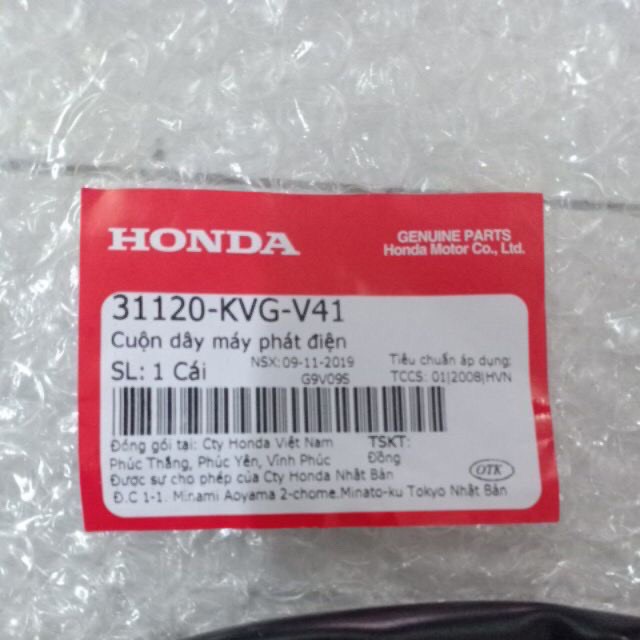 Cuận điện Air Blade 110 2011-2012 Honda .Chính Hãng