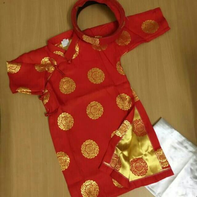 Bộ áo dài truyền thống kèm mấn cho bé trai