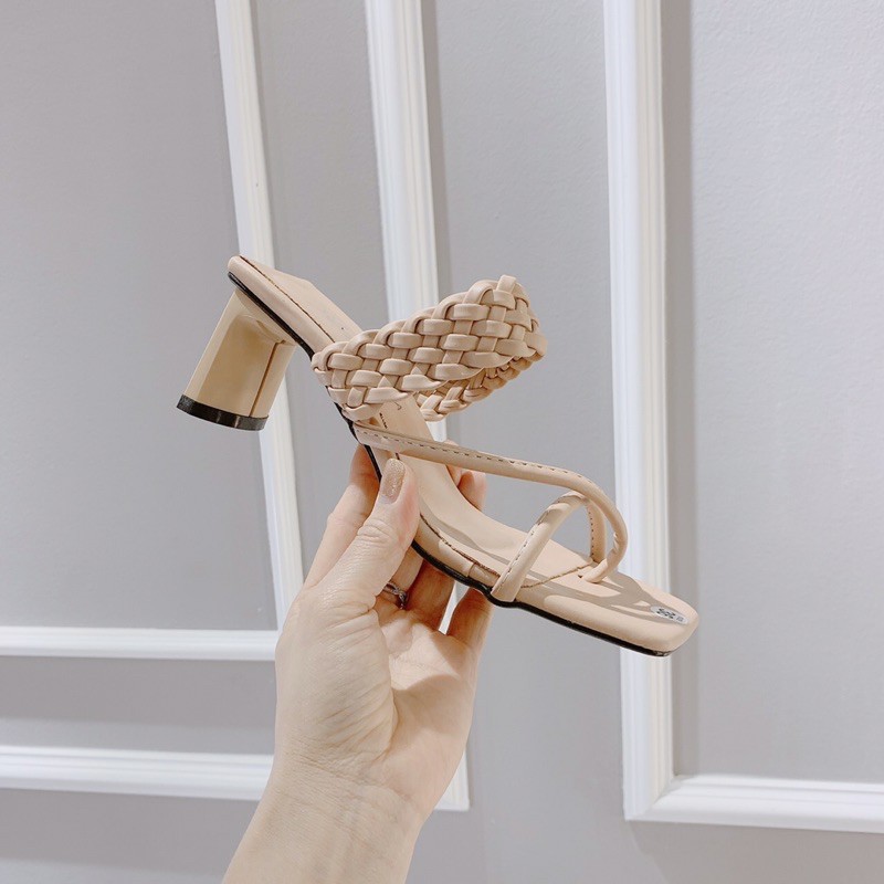 ❄️ HÀNG CÓ SẴN❄️ Guốc quai Tết gót vuông dẹt 5cm