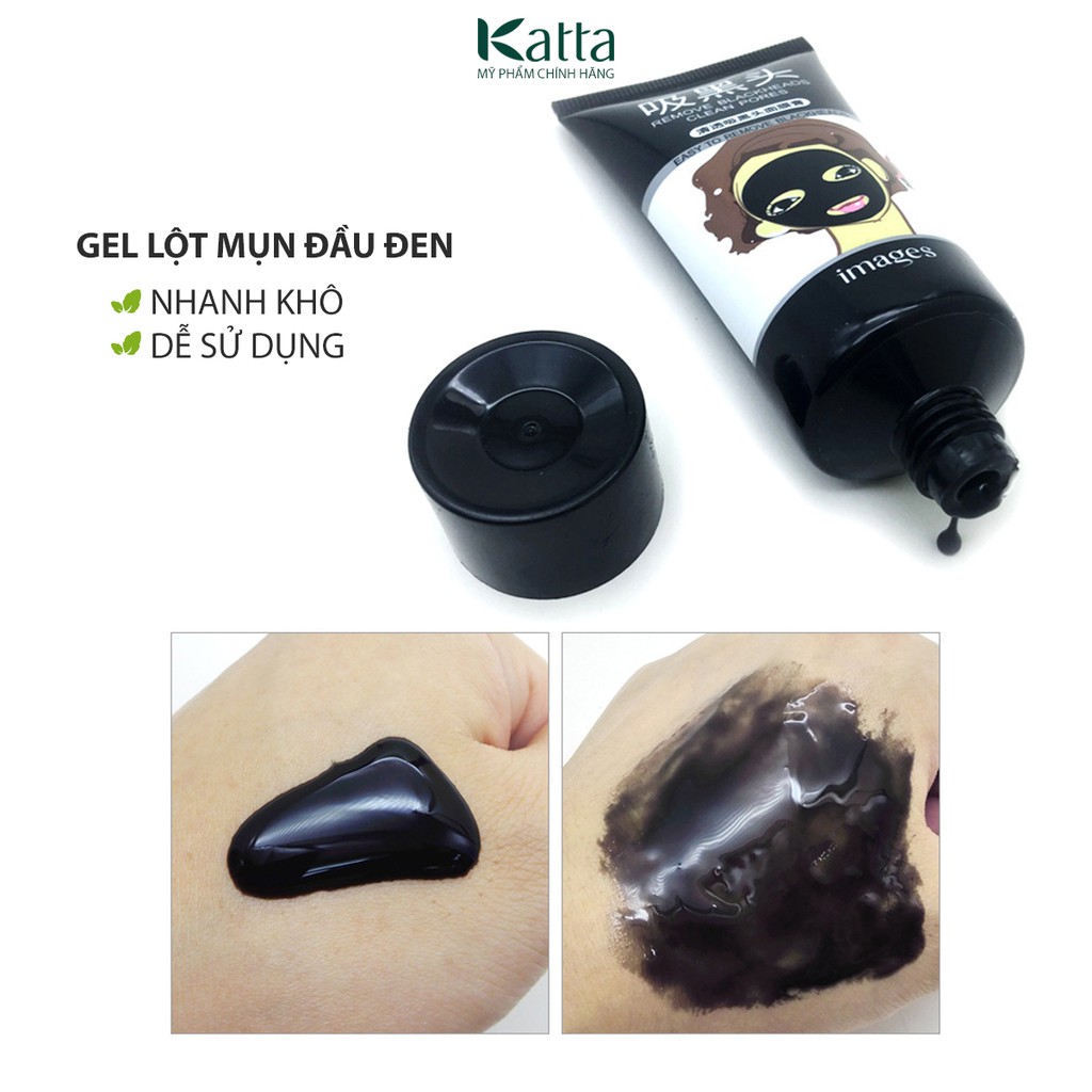 Mặt nạ gel lột mụn đầu đen chiết xuất tinh than tre Images_Katta _MP002