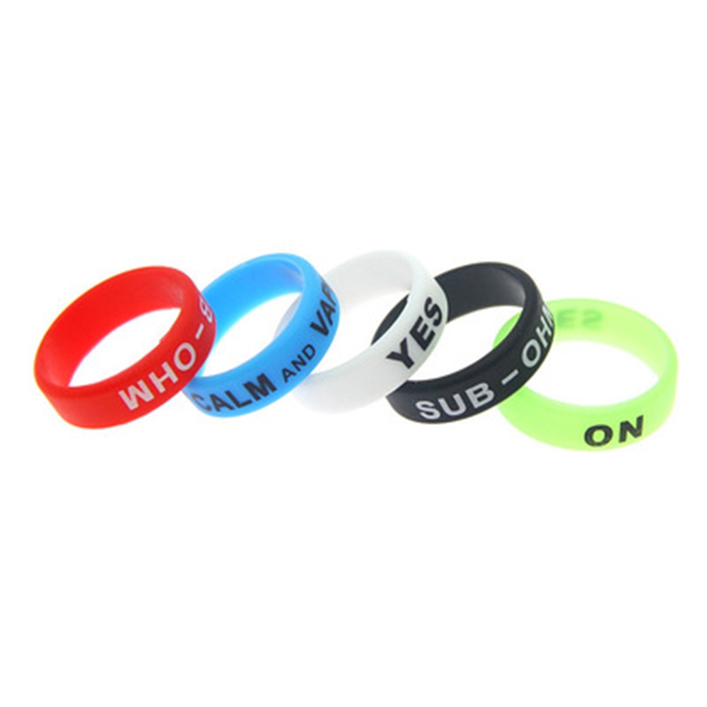 Set 6 vòng nhẫn WURKKOS silicon 22mm chống trượt dùng để trang trí