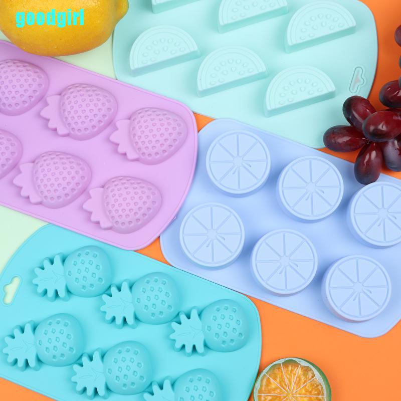 Set 4 Khuôn Silicone Tạo Hình Trái Cây Dễ Thương
