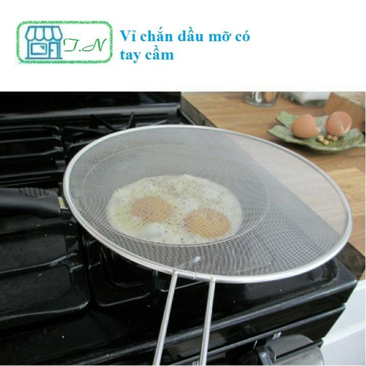 Vỉ chắn dầu mỡ bắn ra khỏi chảo inox cao cấp