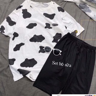 MS92 Set Đồ Nữ Bò Sữa 🐮🐮 Hot Trend Oversize Dư Tú Lệ