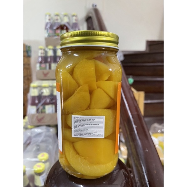 Đào Vàng - Làm trà Đào - ăn trực tiếp - Đào Hàn Quốc 680g