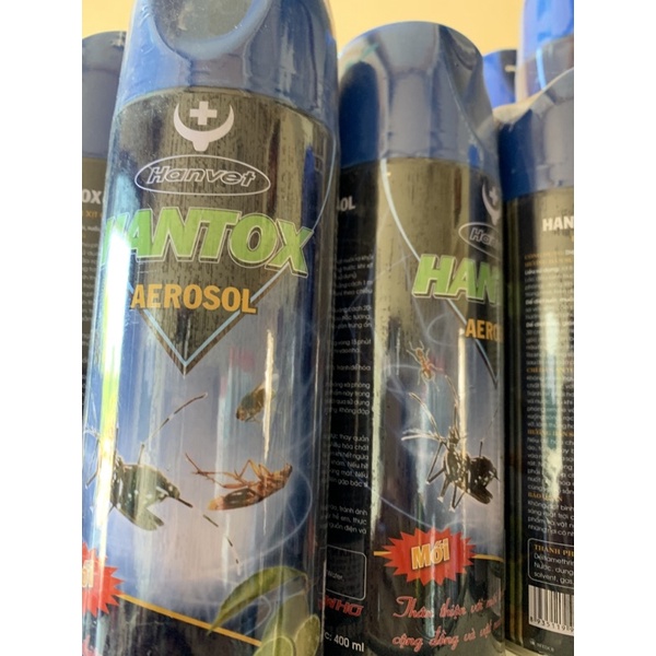 Hantox xịt muỗi, kiến, gián 600ml trong gia đình, chuồng trại