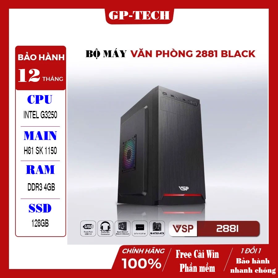Máy tính để bàn văn phòng Vô Win chỉ 5s Học Online Lướt net xem phim vi vu