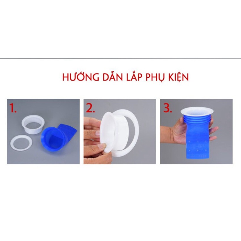 Ngăn mùi hôi cống bằng ống phễu silicon tiện dụng siêu bền ngăn chặn chuột gián bò vào vệ sinh sạch sẽ ILY