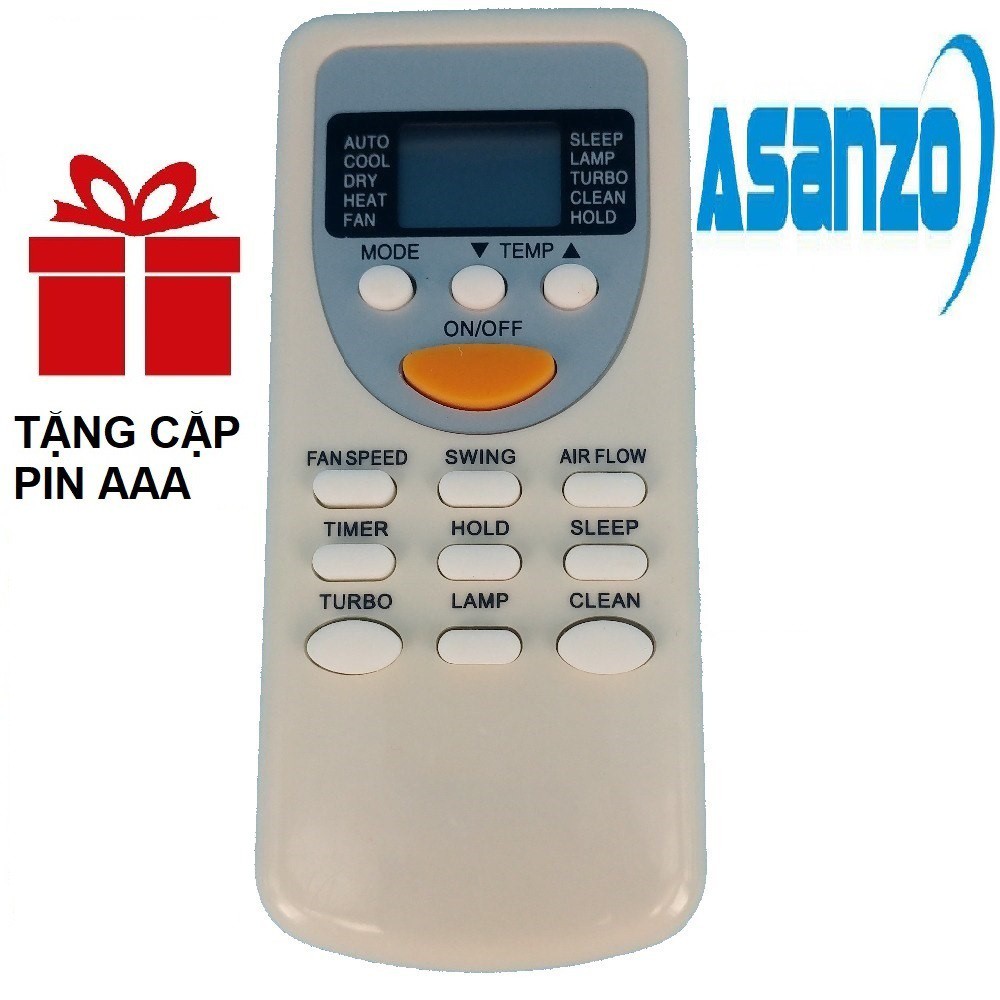 Asanzo ML 03 - Remote điều khiển máy lạnh điều hòa Asanzo nút cam