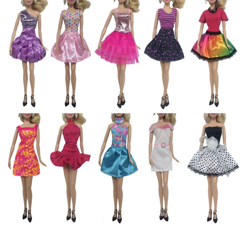 Đầm thời trang cho búp bê 30cm trang trí DIY