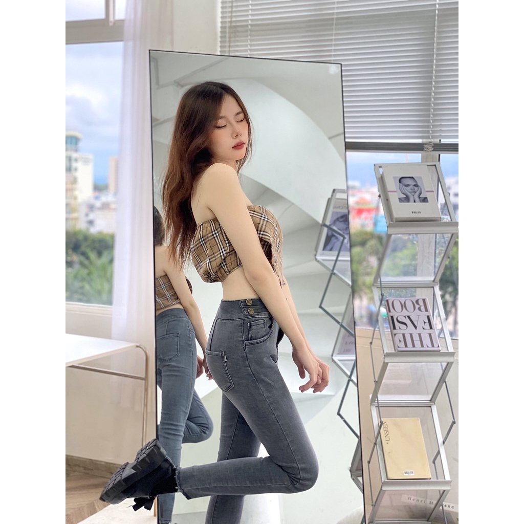 Quần jean nữ ống đứng, Quần bò nữ dáng ôm hot trend 2022