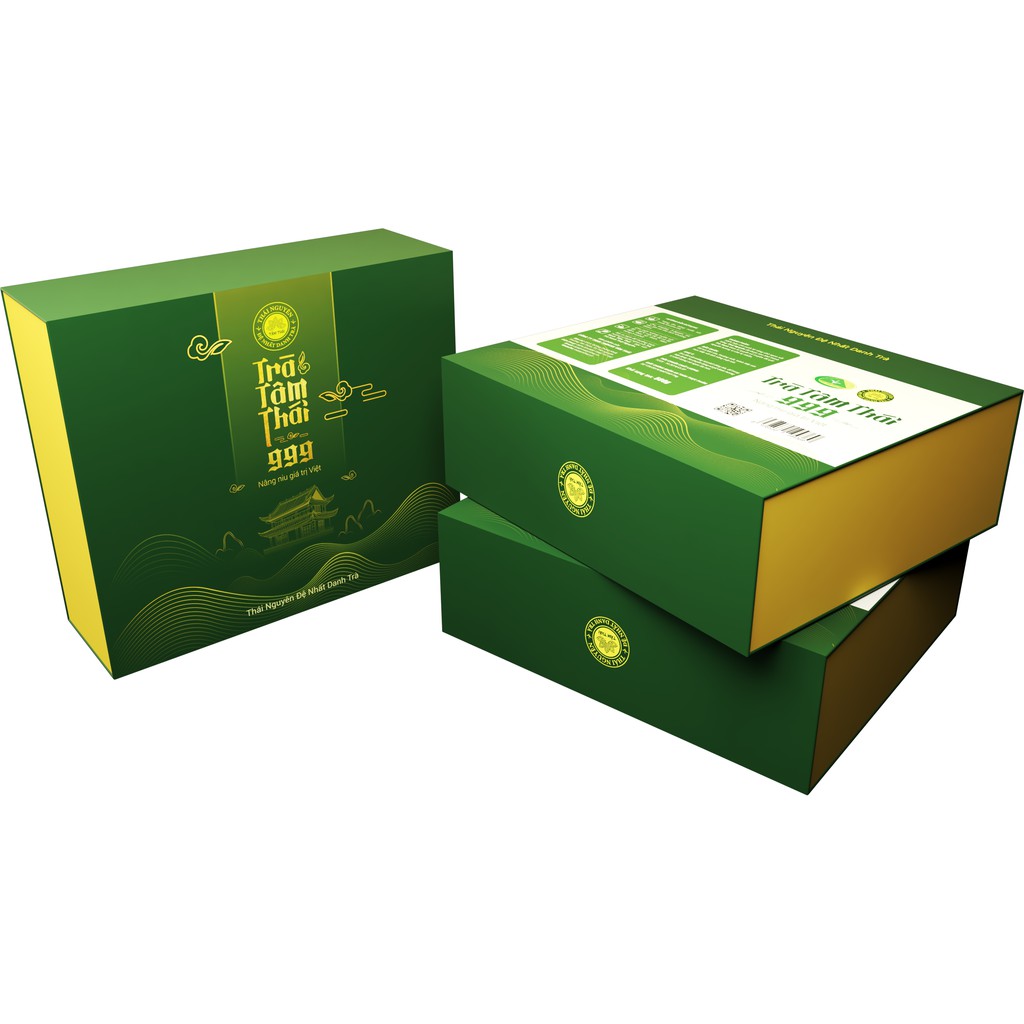 Trà Đinh Cao Cấp 600g( 6 gói 100g) Trà Thái Nguyên Trà Tâm Thái 999 Trà Đinh Tân Cương Cao Cấp 600g
