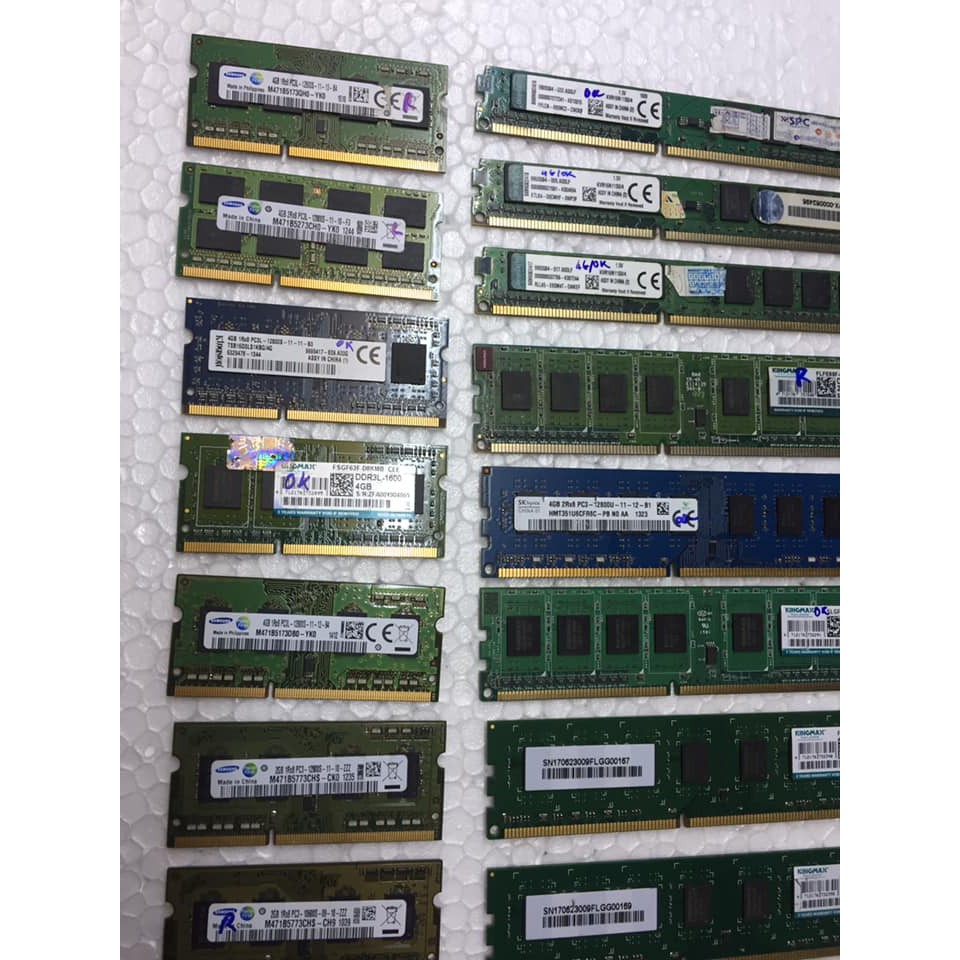 RAM DDR3 2G 4G Buss 1333 Bus 1600 CHO PC VÀ LAPTOP