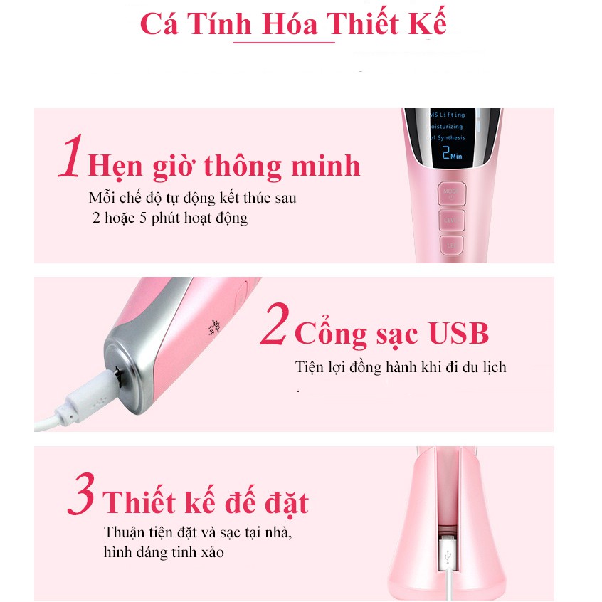 Máy Massage Mặt [FreeShip] Làm Đẹp Da Photon Nóng Và Lạnh EMS Nâng Cơ Mặt Tăng Hấp Thụ Khóa Giữ Chất  Dưỡng | BigBuy360 - bigbuy360.vn