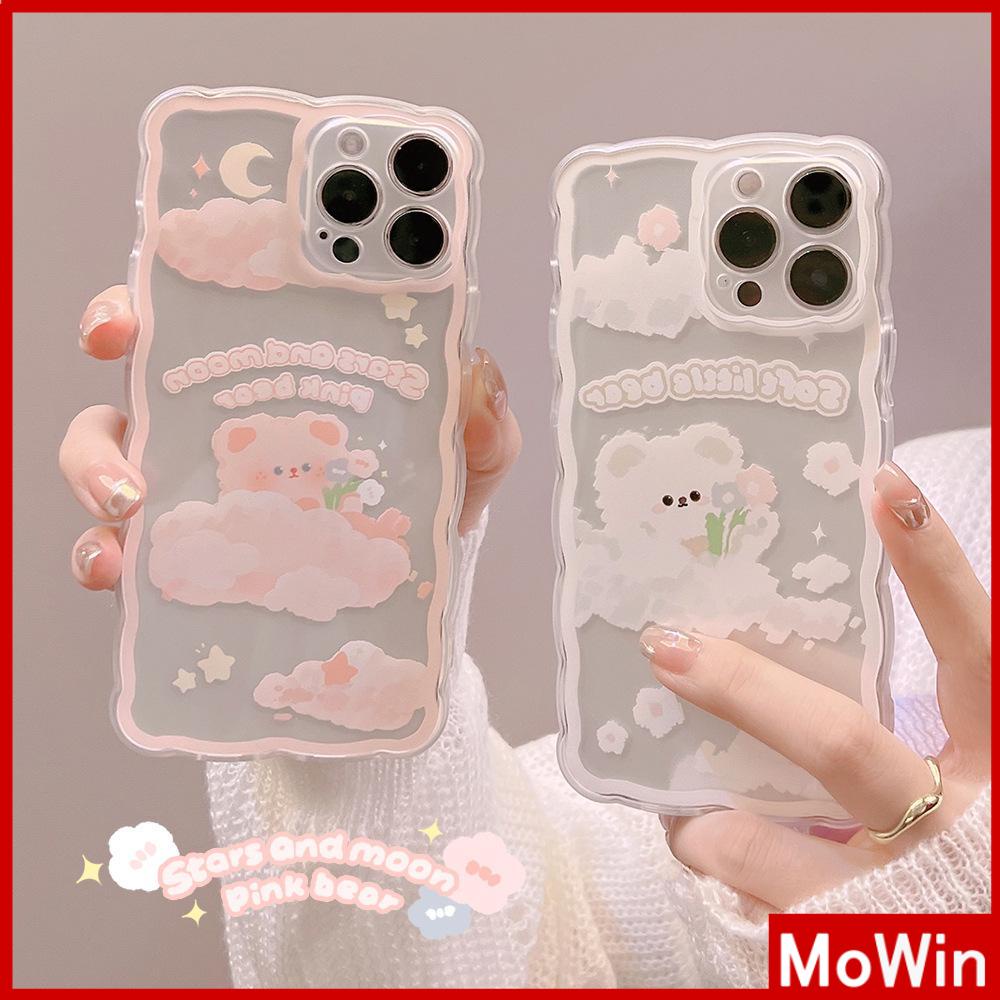 Ốp Điện Thoại Silicon Mềm Chống Trượt Chống Sốc In Hình Gấu Hoạt Hình Cho iPhone 13 Pro Max 12 Pro Max 11 7 Plus