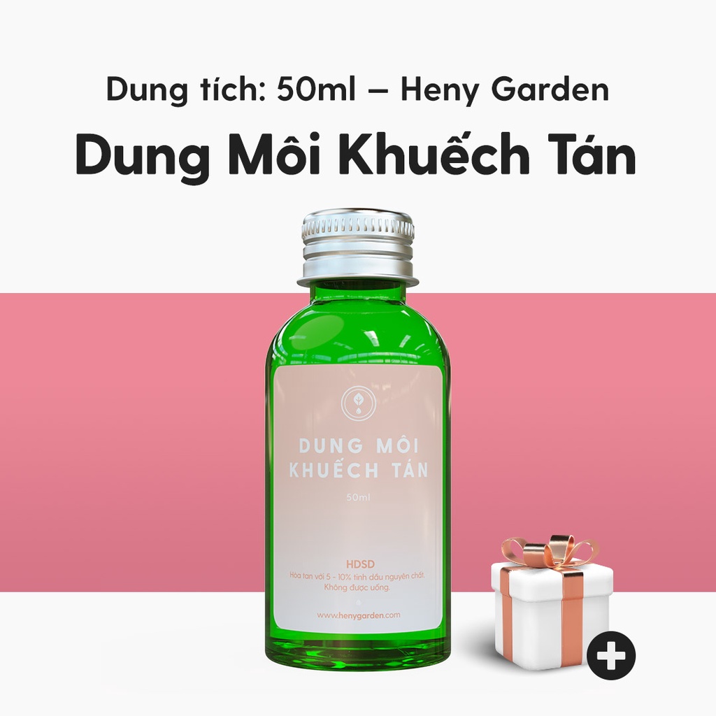 Dung Môi Pha Tinh Dầu Thơm Phòng Khuếch Tán Heny Garden Cắm Que, Thay Thế Máy Khuếch Tán và Đèn Xông