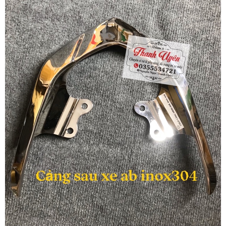 Ốp cản sau xe Airblade inox 304 bóng loáng