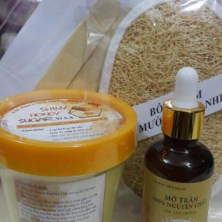 Combo 3: wax tẩy lông 350g + mỡ trăn
