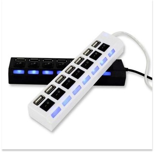 Bộ Hub USB Chia 7 Cổng Port Có Công Tắc Đèn Led Cao Cấp