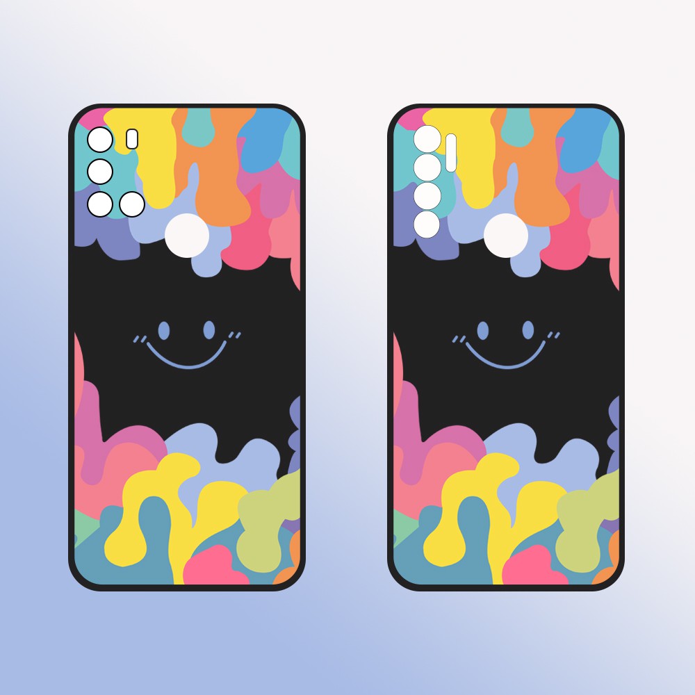 Ốp lưng Vsmart Joy 3/Joy 4/Active 3/Bee 3/Live/...dẻo đen hình Mặt cười