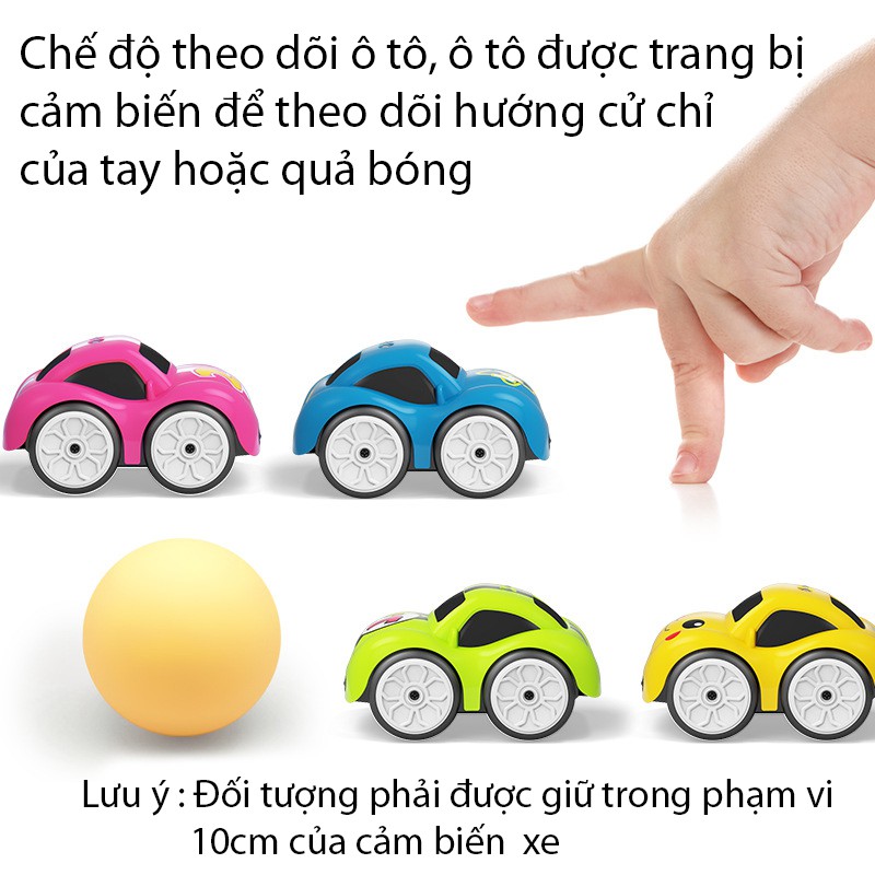 Xe ô tô điều khiển từ xa thông minh đa chức năng cảm biến ngoại vật, di chuyển 360 độ đi theo đường nét vẽ