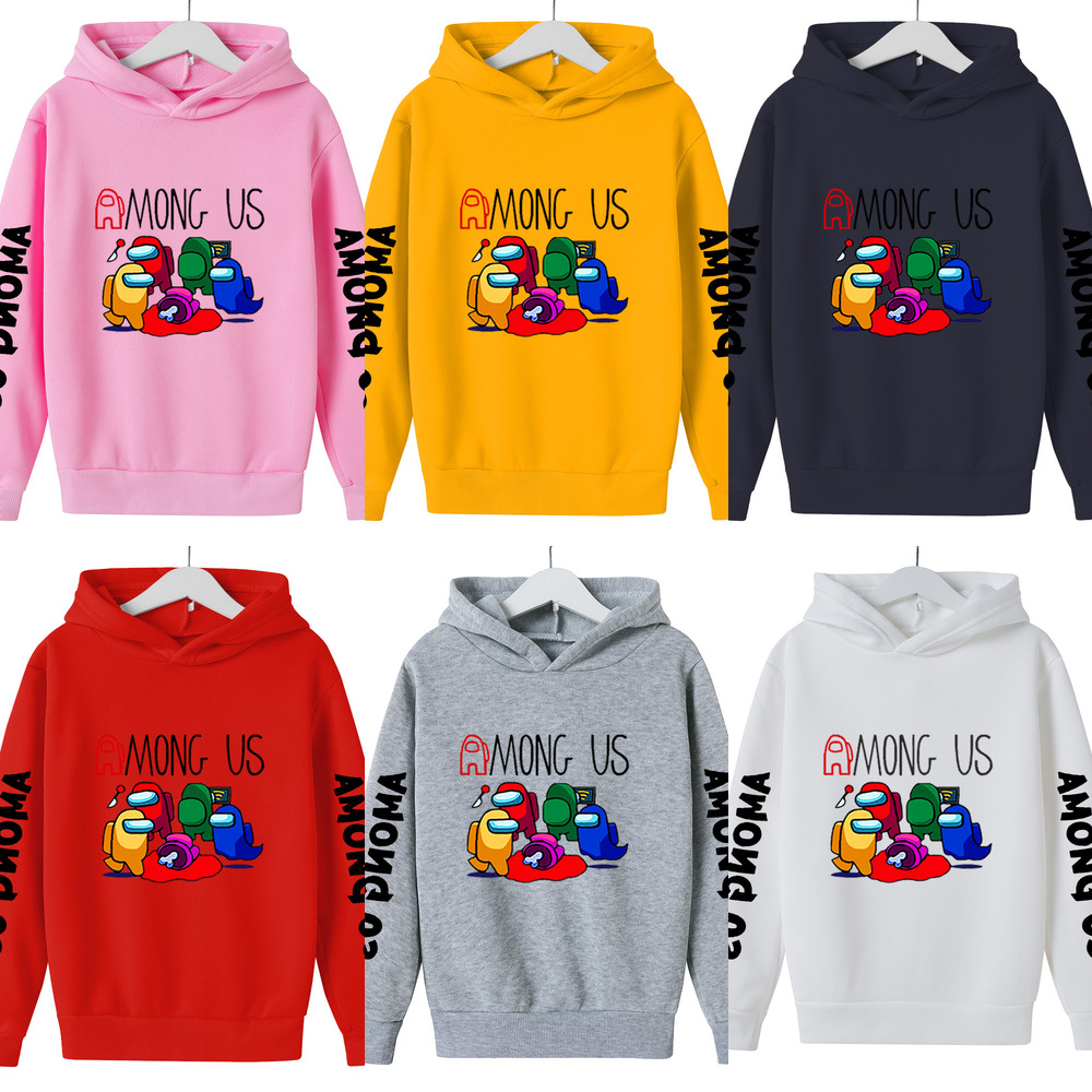 Mới Áo Hoodie Tay Dài Dáng Rộng In Họa Tiết Game Among 3d Độc Đáo Thời Trang Cho Nam Nữ